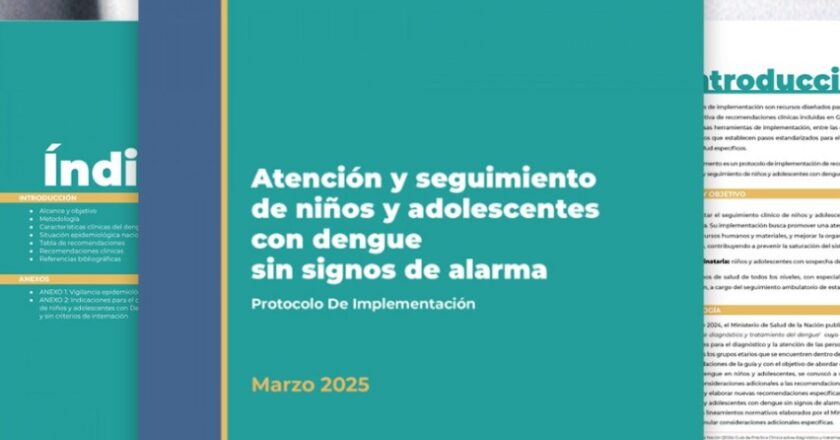 Salud publicó el protocolo para la atención de niños y adolescentes con dengue sin signos de alarma